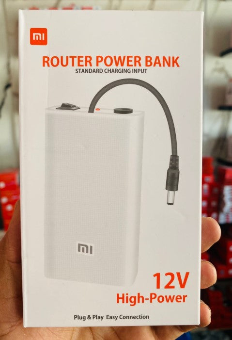 Mi Router Power Bank UPS | 12V/9V Wi-Fi Router Backup Battery | PTCL, Storm Fiber & Fiber Modems