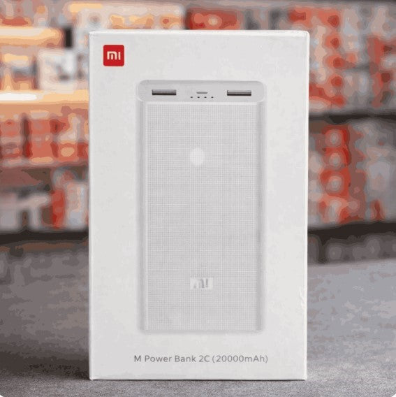 Xiaomi Mi Power Bank 2C 20000mAh | Dual USB Portable Fast Charging Power Bank with Smart Power Management