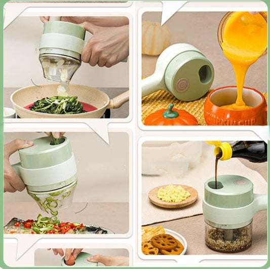 Electric Handheld Vegetable Cutter Slicer Multifunctional Food Chopper Compact Durable | Easy to Use Kitchen Tool