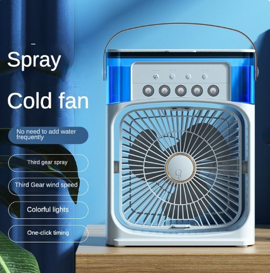 Mini Air Cooler Fan with Evaporative Cooling | Portable Household Air Conditioner 3 Speed | Random Color