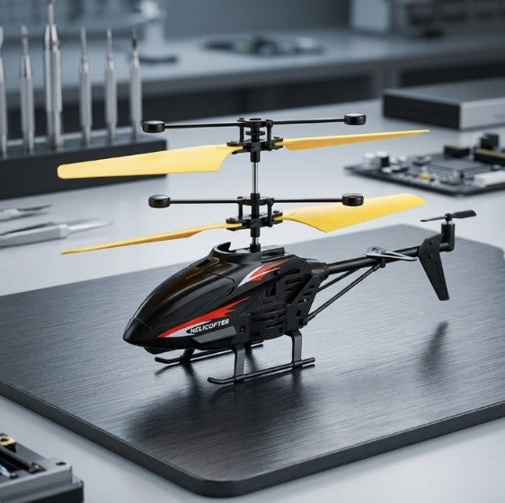 Infrared Induction Helicopter | Rechargeable Hand Sensor Flying Toy with LED Lights