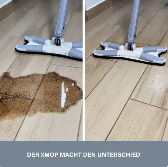 XMOP Floor Mop | Advanced Cleaning Technology | Easy Floor Wiping | Microfiber Head | Durable & Portable | With 1 Cloth
