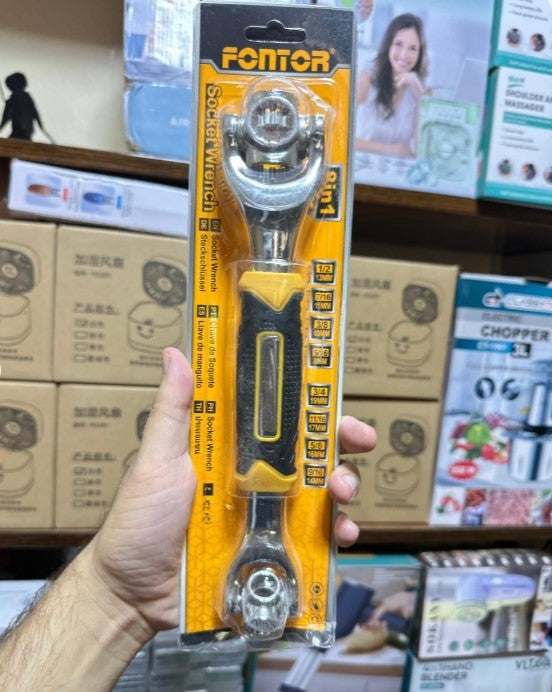 48-In-1 Universal Multi-Function Wrench | 360° Rotary Adjustable Spanner | Nuts & Bolts
