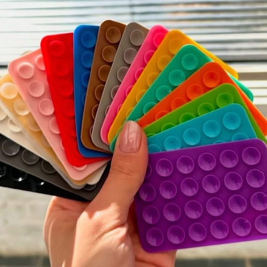 Mobile Bubble Grip Silicone Suction | Side Bubble Grip Cup Phone Strong Grip | Hands Free Mounting | Random Color
