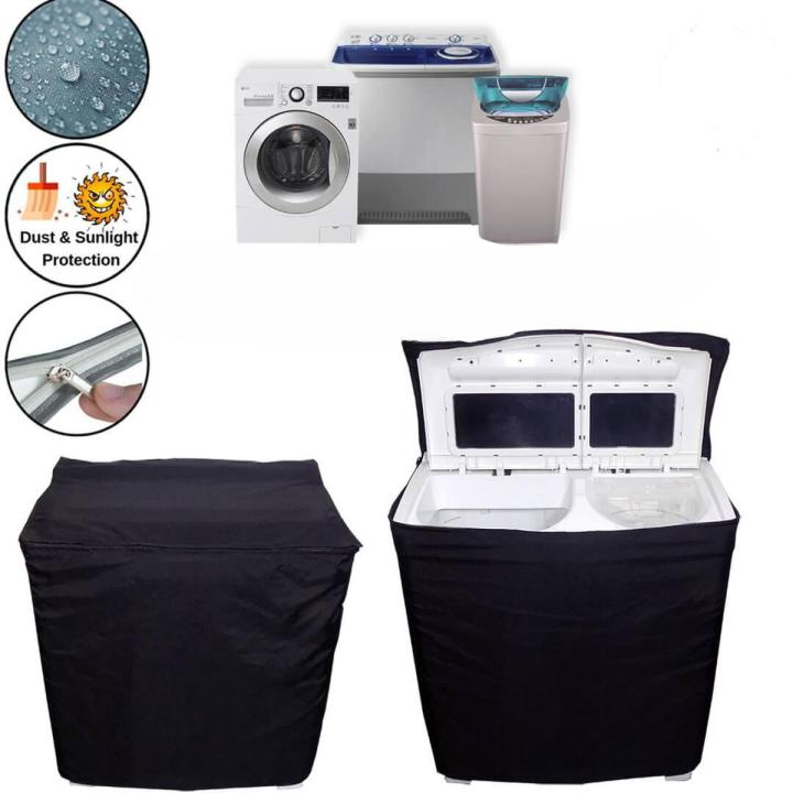 Twin Tub Washing Machine Cover | Waterproof cover for Double Tub Washing Machine | All Brands Supported Anti Sunshine
