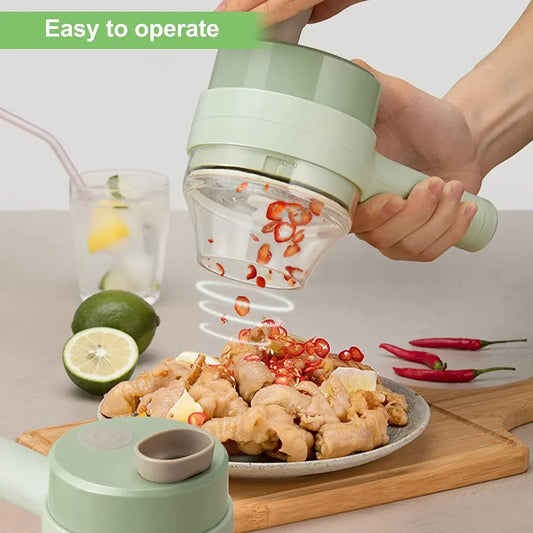 Electric Handheld Vegetable Cutter Slicer Multifunctional Food Chopper Compact Durable | Easy to Use Kitchen Tool