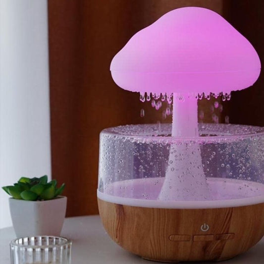 Cloud Rain Aroma Diffuser | LED Humidifier | Elegant Ambient Night Light | Realistic Raindrop Effect for Home | Office Decor