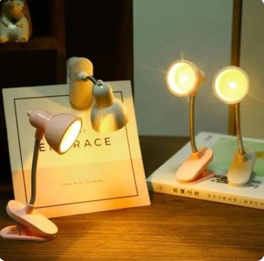 Mini Book Light with Clip | Portable LED Reading Lamp | Travel Bedroom Night Light | Eye Protection
