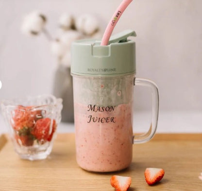 Professional Mini Juicer | Portable Blender & Smoothie Maker | Built-In Straw