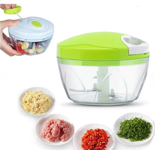 Speedy Chopper Multi-Use Turbo Cutter | Mini Handy Manual Vegetable & Fruit Chopper | Heavy-Duty