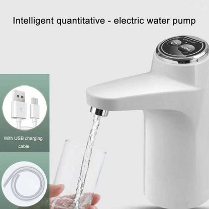 Electric Water Pump Touch Intelligent | Rechargeable Automatic Dispenser for Bottled Water with One -Touch Operation | Random Color