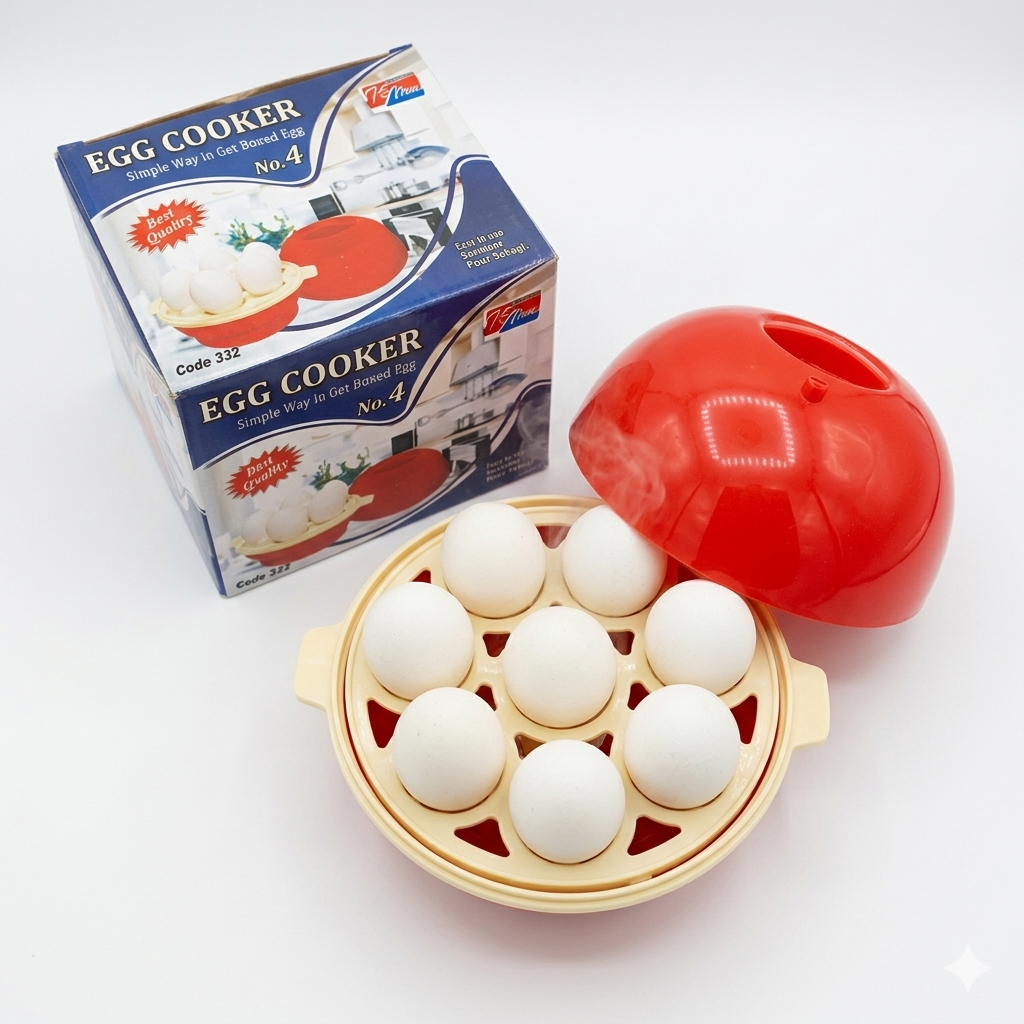 Egg Electric Egg Boiler and Vegetable Steamer | Automatic Shut-Off Rapid Cooker for Healthy Breakfast | Steamed Snacks