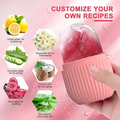 Reusable Facial Ice Roller for Face | Enhance Skin Glow Shrink &Tighten Pores | random color