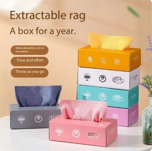 Microfiber Cleaning Cloth Pack Of 20 | Tissue Box Packing Microfiber Cleaning Towel Multi-Purpose Cloths for Kitchen, Car, Home & Professional Cleaning Use