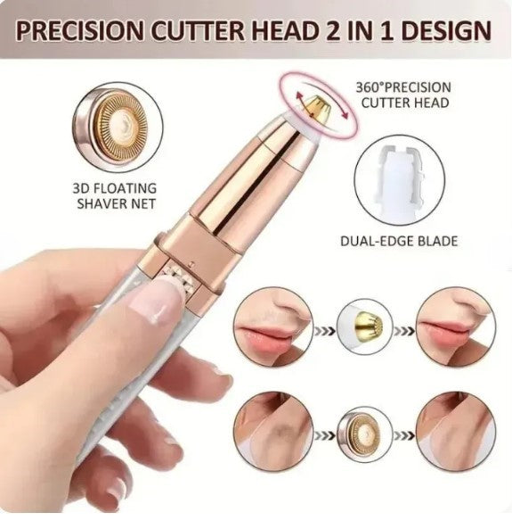 2 In 1 Blawless Facial & Eyebrow Hair Remover | Precision Trimmer for Smooth Skin