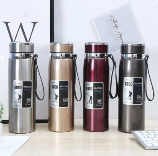 Premium 1000ml Stainless Steel Water Bottle | Leakproof Insulated Water Flask | Random Color