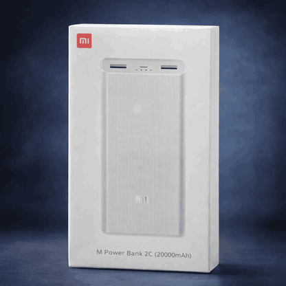 Xiaomi Mi Power Bank 2C 20000mAh | Dual USB Portable Fast Charging Power Bank with Smart Power Management