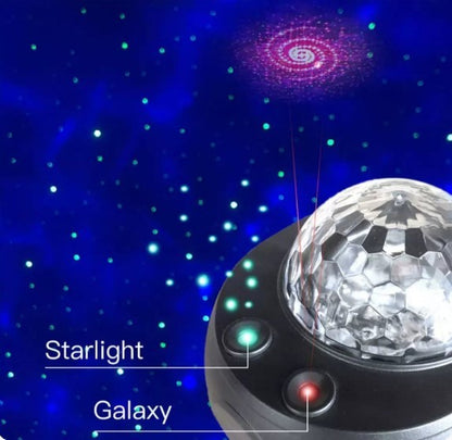 Colorful Starry Sky Galaxy Projector Nightlight Child Bluetooth USB Music Player Star Night Light Romantic Projection Lamp Gifts
