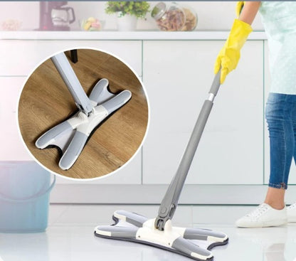 XMOP Floor Mop | Advanced Cleaning Technology | Easy Floor Wiping | Microfiber Head | Durable & Portable | With 1 Cloth