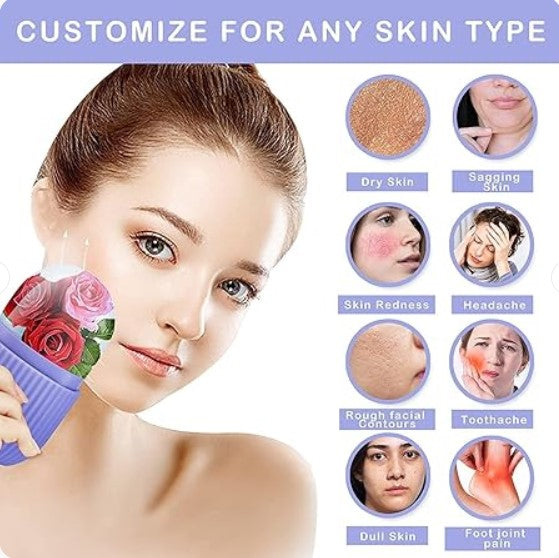 Reusable Facial Ice Roller for Face | Enhance Skin Glow Shrink &Tighten Pores | random color