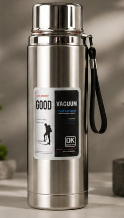 Premium 1000ml Stainless Steel Water Bottle | Leakproof Insulated Water Flask | Random Color