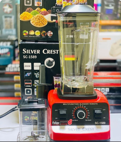 Silver Crest SC-1589 2 in 1 High Power Blender 4500W | Multi-Function Grinder | Smoothie Makerest SC-1589 2 in 1 High Power Blender 4500W – Multi-Function Grinder & Smoothie Maker
