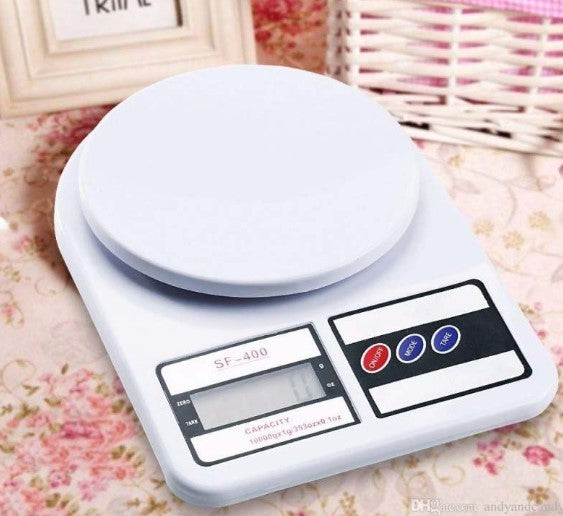 Kitchen Scale SF-400 Digital Electronic Weight Machine with Cell | Food & Grocery Measuring Scale upto 10 KG