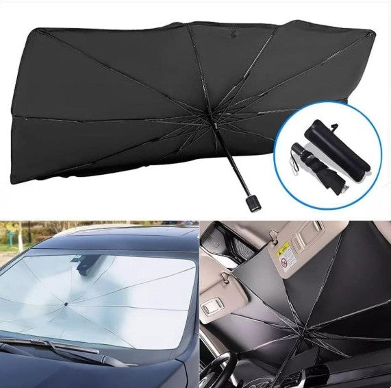 Foldable Car Windshield Sunshade Umbrella | UV Protection & Heat Insulation Cover