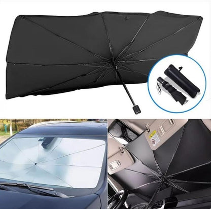 Foldable Car Windshield Sunshade Umbrella | UV Protection & Heat Insulation Cover