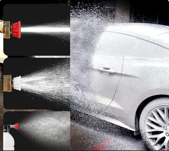 Automatic Cordless Car Wash Spray Gun | 48V High Pressure Lithium Battery | Wireless Foam Jet Washer (Single Battery)