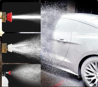 Automatic Cordless Car Wash Spray Gun | 48V High Pressure Lithium Battery | Wireless Foam Jet Washer (Single Battery)