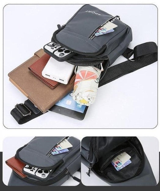 Premium Men’s Tactical Sport Chest Sling Bag for Travel & Hiking