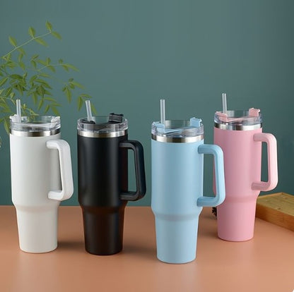 Premium Simple Tumbler 40oz | Elegant Stainless Steel Hot & Cold Cup | Random Color