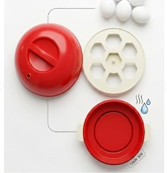 Egg Electric Egg Boiler and Vegetable Steamer | Automatic Shut-Off Rapid Cooker for Healthy Breakfast | Steamed Snacks