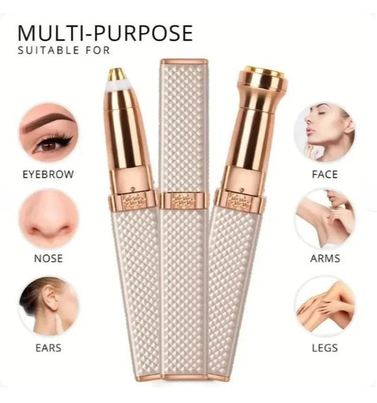 2 In 1 Blawless Facial & Eyebrow Hair Remover | Precision Trimmer for Smooth Skin