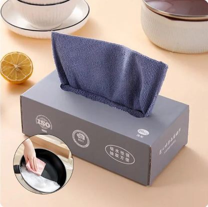 Microfiber Cleaning Cloth Pack Of 20 | Tissue Box Packing Microfiber Cleaning Towel Multi-Purpose Cloths for Kitchen, Car, Home & Professional Cleaning Use