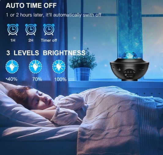 Colorful Starry Sky Galaxy Projector Nightlight Child Bluetooth USB Music Player Star Night Light Romantic Projection Lamp Gifts