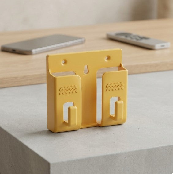 Pack of 10 Wall Mounted Universal Mobile Phone Holders | Space-Saving Charging Stand | Remote Organizer