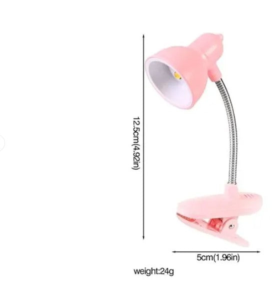 Mini Book Light with Clip | Portable LED Reading Lamp | Travel Bedroom Night Light | Eye Protection