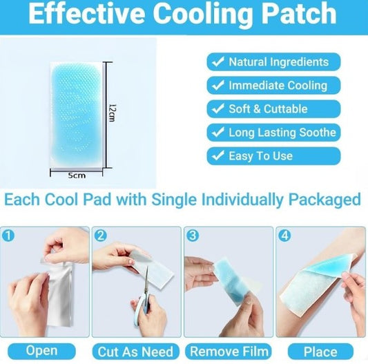 Migraine Cooling Headache Patch | Pack Of 6 Fever & Relaxation Strips