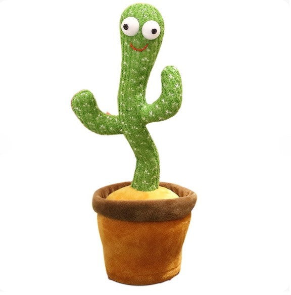 Dancing Cactus Toy for Kids | Talking & Singing Plush Cactus | Interactive Mimic Toy | Battery Operated Fun Toy for Toddlers (Without Box)