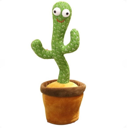 Dancing Cactus Toy for Kids | Talking & Singing Plush Cactus | Interactive Mimic Toy | Battery Operated Fun Toy for Toddlers (Without Box)