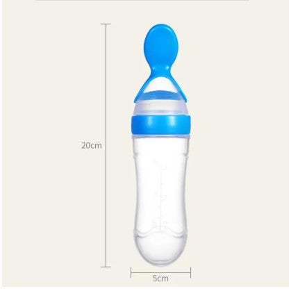 Baby Spoon Feeder Silicone Bottle Feeding