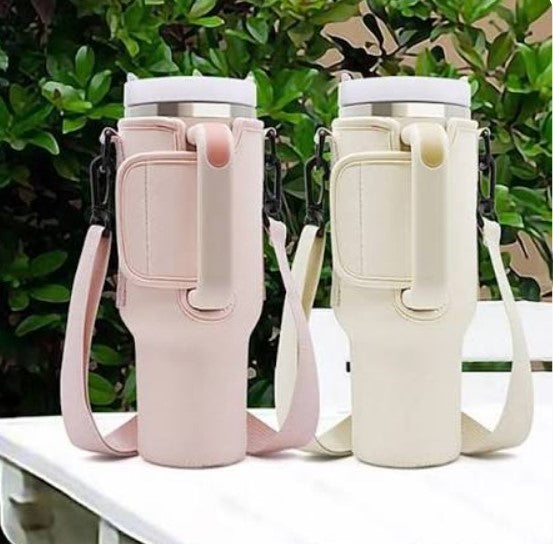 Carry Bag for 40oz Stainless Steel Tumbler with Adjustable Strap | Random Color
