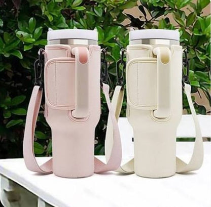 Carry Bag for 40oz Stainless Steel Tumbler with Adjustable Strap | Random Color