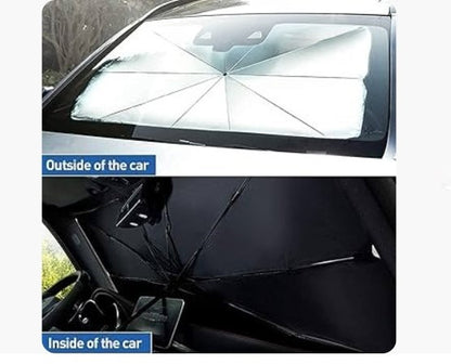 Foldable Car Windshield Sunshade Umbrella | UV Protection & Heat Insulation Cover