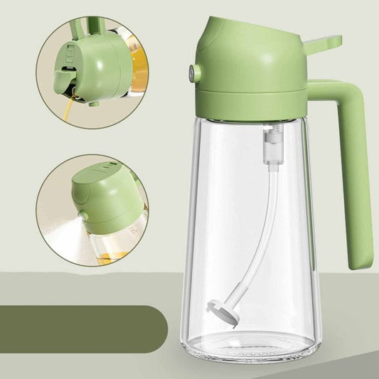 2-in-1 Oil Spray Bottle | For Cooking, BBQ, Baking & Air Fryer 470ml