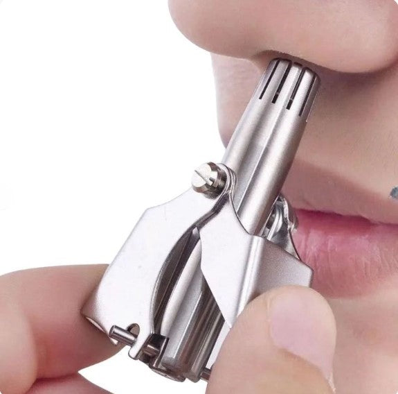 Manual Nose & Ear Hair Trimmer | Stainless Steel Precision Trimming Tool | Safe and Painless Grooming