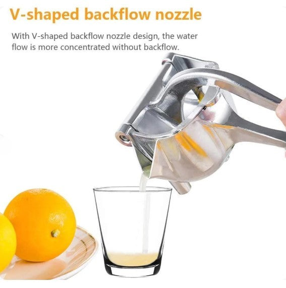 Stainless Steel Lemon & Orange Clip Handheld Fruit Juicer | Manual Citrus Squeezer for Kitchen Use