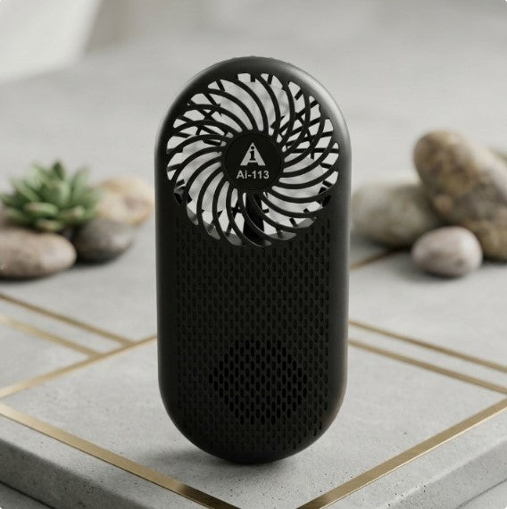 Solar-Powered Wireless Speaker with Integrated Cooling Fan | Outdoor Portable Audio